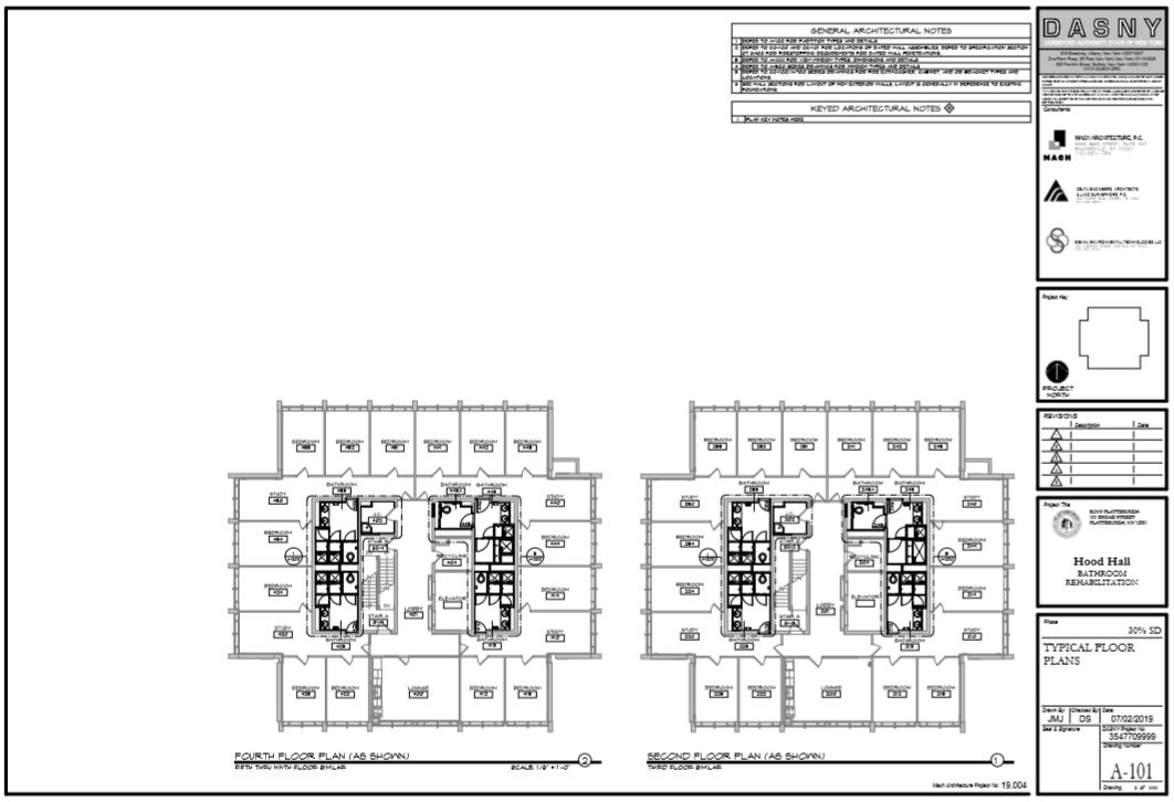 Hood Hall Renovation Floor Plan 