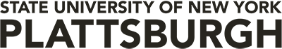 SUNY Plattsburgh logo in black