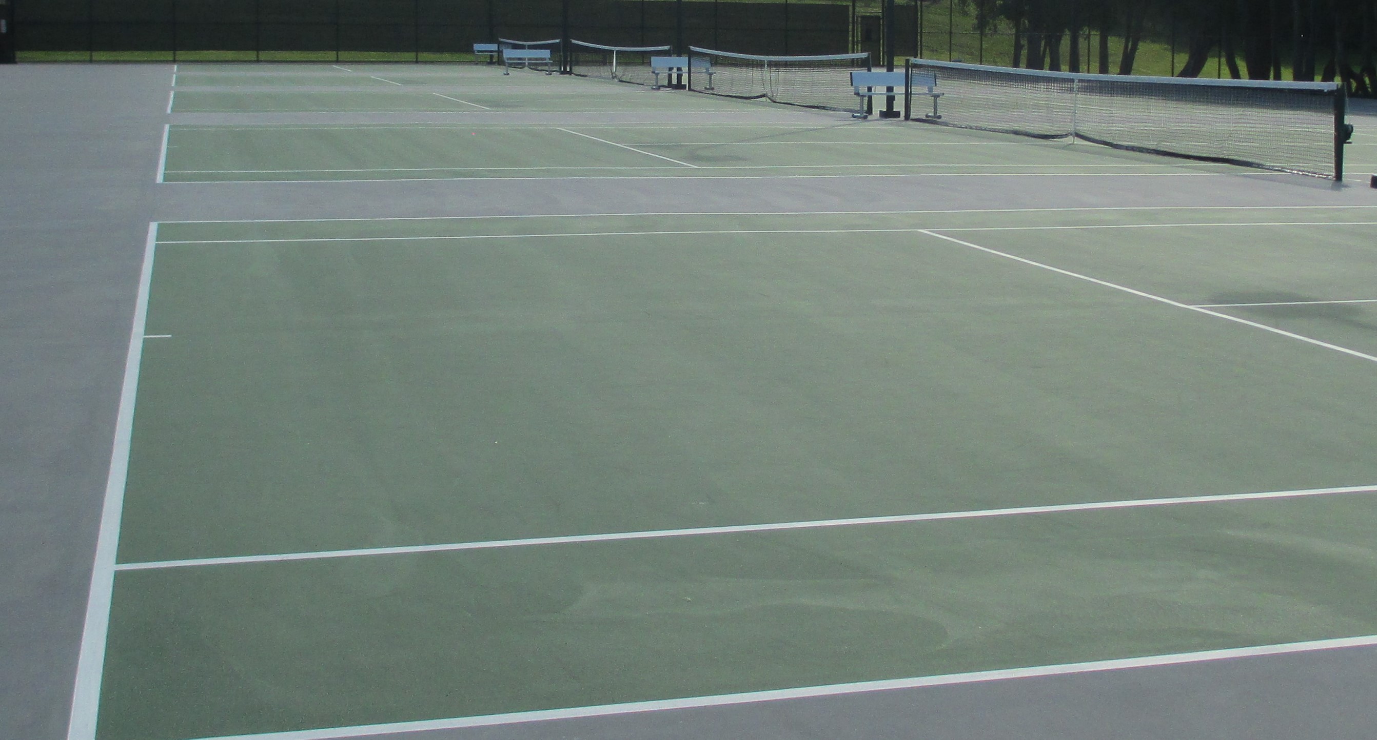 Macdonough Hall Tennis Court Resealed