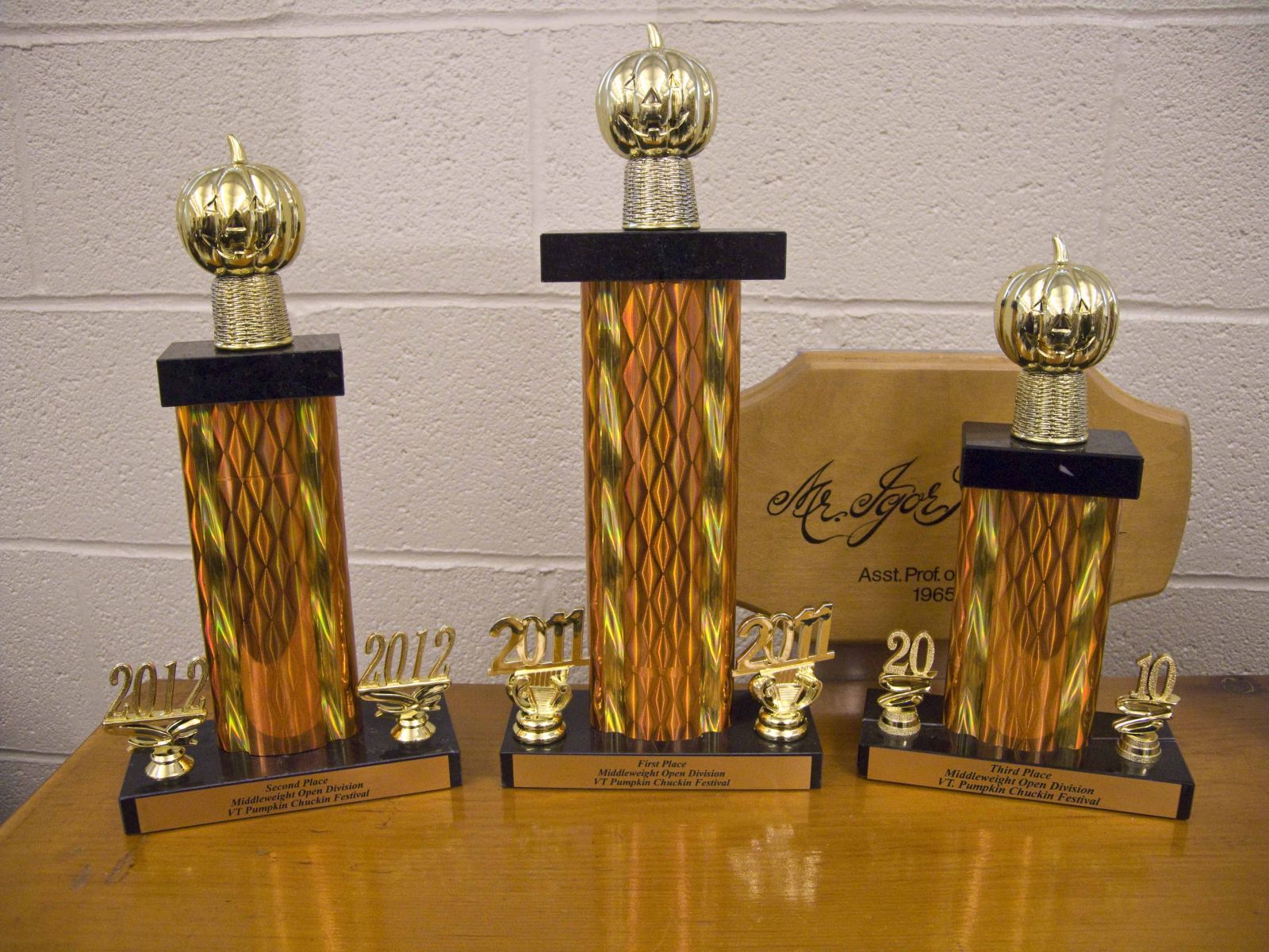 Pumpkin Chuckin’ awards
