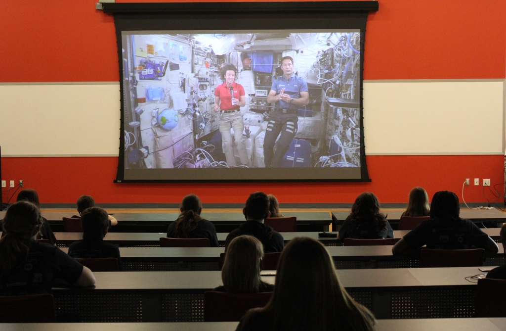 watching astronauts