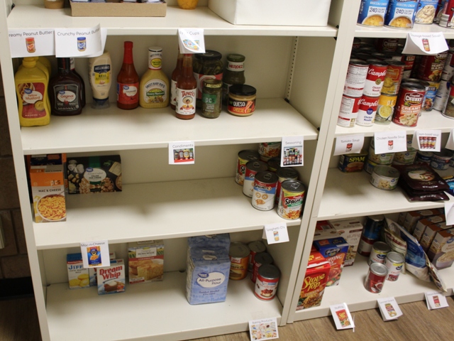 empty shelves