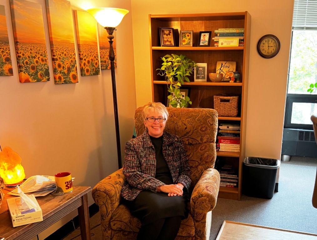 christy minck in her office
