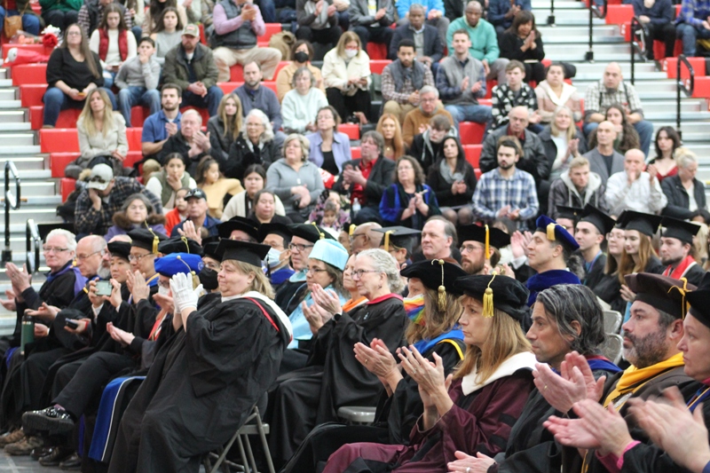 faculty applaud
