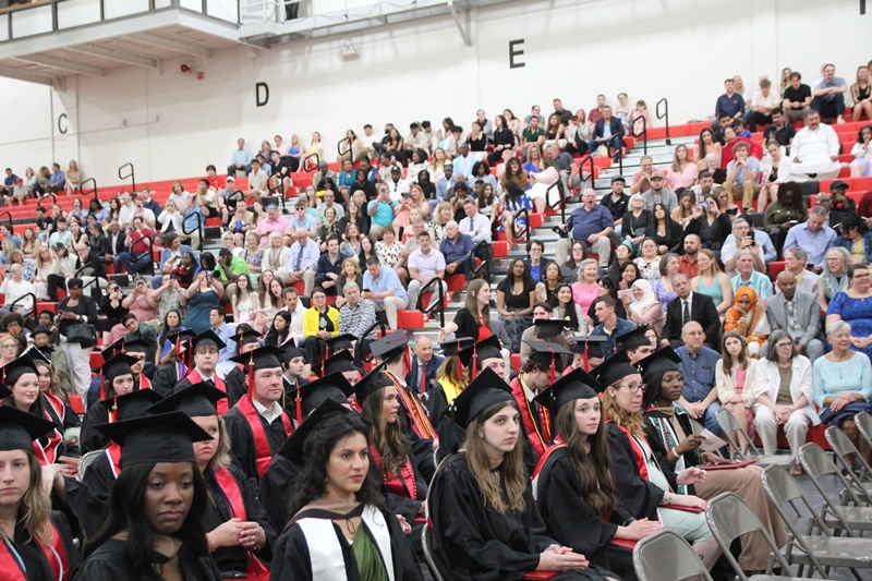 graduation crowd