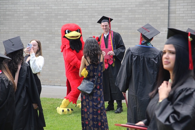 burghy at graduation
